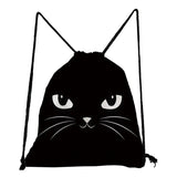 Cartoon Animal Print Backpack Cat Painting Outdoor Beach Bag