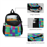 Toy Bricks Pattern 2 Backpacks For Men Women Teenagers Girls Bags