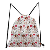 Nurse Printed Backpack Eco Reusable Drawstring Bags