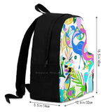 Pink Flamingo Fun Backpack Laptop 15 Inch Birds Aviary Pink Jungle