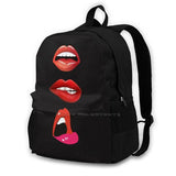 Kiss Sexy Lips School Bag Backpack Laptop 15 Inch Red Teeth Mamalia Jigsaw