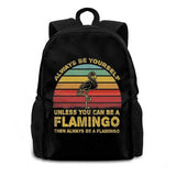 Flamingo Travel Laptop Bagpack - Pink