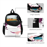 Pastel Purple Girls Art Print Laptop Bagpack