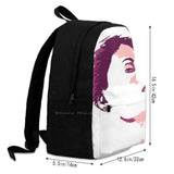 Pastel Purple Girls Art Print Laptop Bagpack