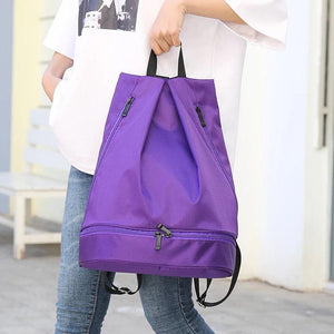 Waterproof Oxford Women Backpack Nylon Travel Backpack Solid School Bag