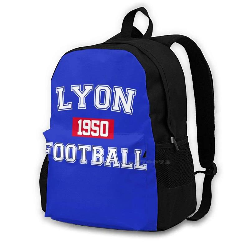 Lyon Football Athletic College Style 1 Laptop Backpack Bag