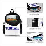 Lyon Athletic College Style Gray Backpack for Men Women