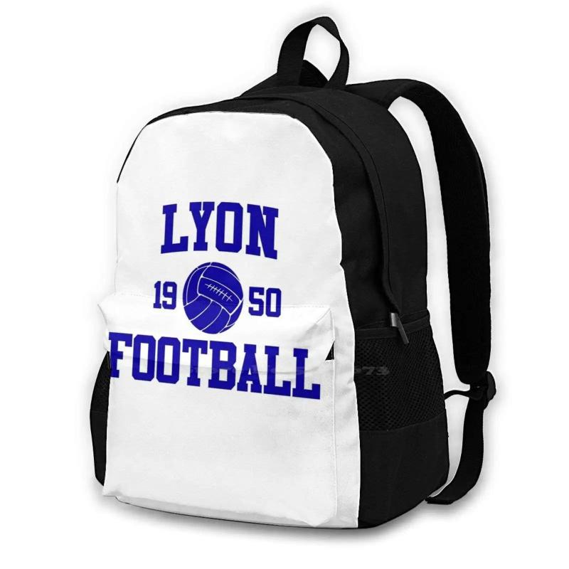 Lyon Athletic College Style Gray Backpack for Men Women