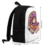 Donut Love Large Capacity Backpack Laptop Travel Bags