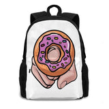 Donut Love Large Capacity Backpack Laptop Travel Bags