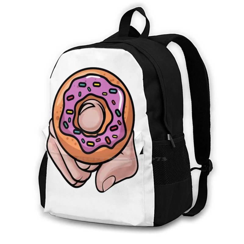 Donut Love Large Capacity Backpack Laptop Travel Bags