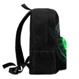 Big Green Eye School Bags For Teenage Girls Laptop Travel Bags
