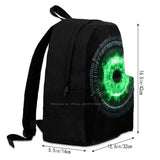 Big Green Eye School Bags For Teenage Girls Laptop Travel Bags