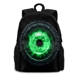 Big Green Eye School Bags For Teenage Girls Laptop Travel Bags