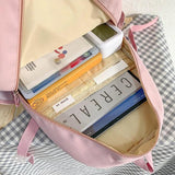Japanese Style Backpack for Women Girl Student Schoolbags Large Capacity Nylon K