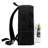 Sticker 3D Print Backpack Casual Bag