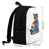 Sticker 3D Print Backpack Casual Bag
