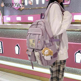 Large Capacity Zipper School Bags Multi-Layer Daypacks