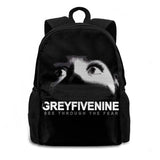 See Through The Fear 3D Print Backpack Casual Bag Gray59 Suicide Scrim