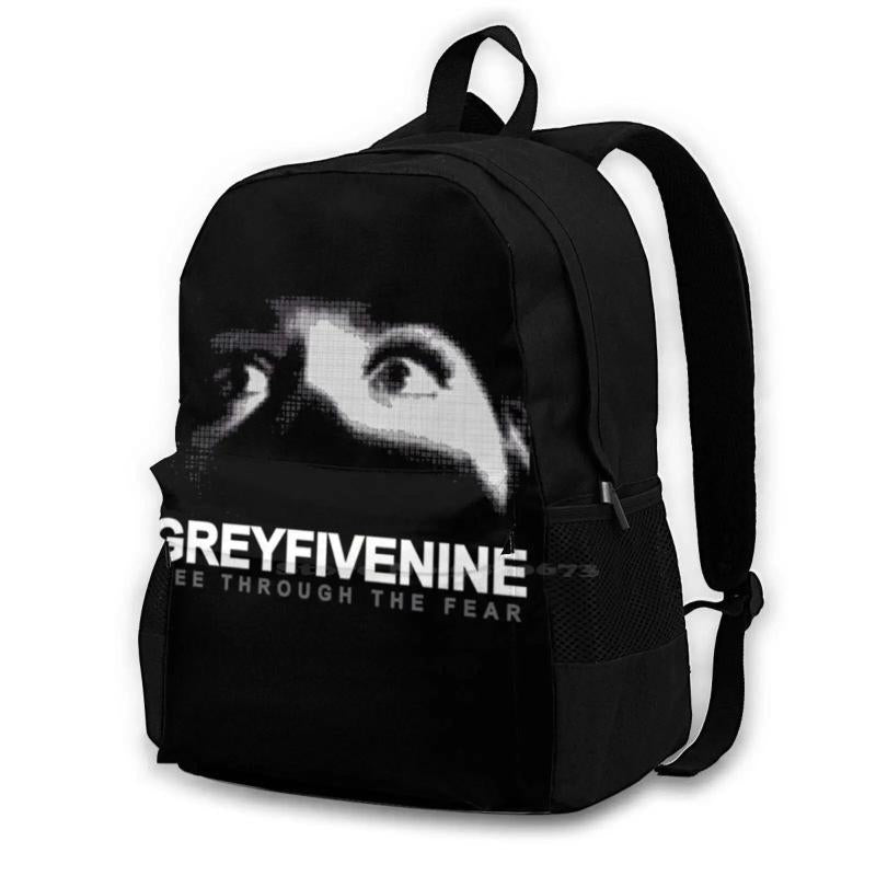 See Through The Fear 3D Print Backpack Casual Bag Gray59 Suicide Scrim