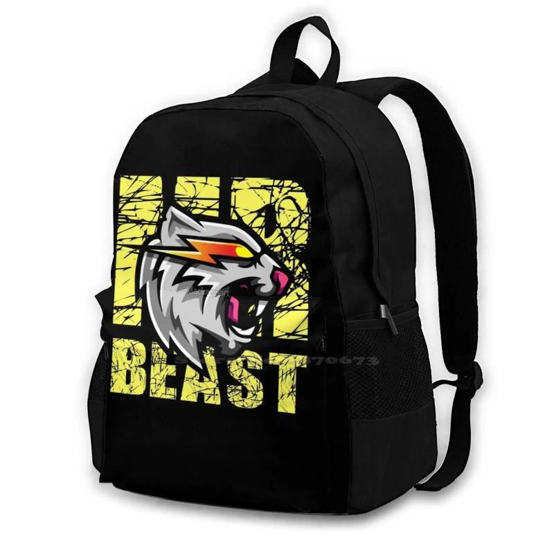 Beast Teen College Student Backpack Laptop Travel Bags Badboyhalo Georgenotfound