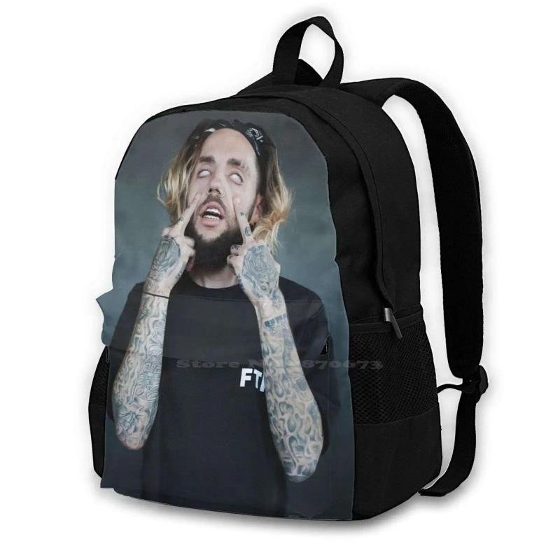 Crim Travel Laptop School Backpack Bag Scrim Suicide Uicideboy Rap Music Ftp