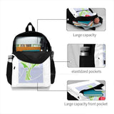 Stain Glass Rose Laptop Bagpack Beauty Beast Themed