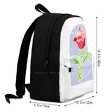 Stain Glass Rose Laptop Bagpack Beauty Beast Themed
