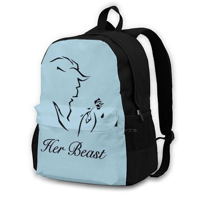 Her Beast Bags Travel Laptop Backpack Beauty And Beast