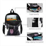 Cute Dog Doodle Backpack Schoolbag