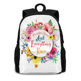 Pumpkin Spice And Everything Nice Backpack For Student School Laptop Travel Bag