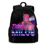 80S Travel Laptop Bagpack Bags Gachimuchi Stripper Jacked Chad Red Bandana