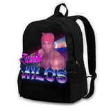 80S Travel Laptop Bagpack Bags Gachimuchi Stripper Jacked Chad Red Bandana