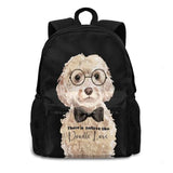 Adorable Doodle Dog Backpack for Men & Women, Christmas Gift