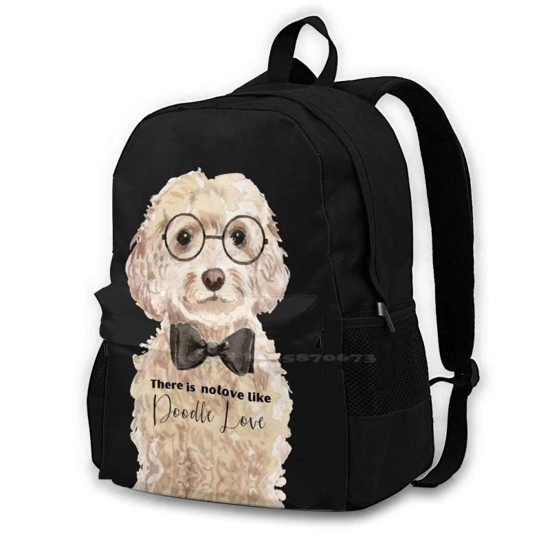 Adorable Doodle Dog Backpack for Men & Women, Christmas Gift