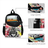 Artistic Puppy Love Colorful Backpack Doodle Poodle Dog Breed