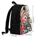 Artistic Puppy Love Colorful Backpack Doodle Poodle Dog Breed