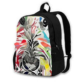 Artistic Puppy Love Colorful Backpack Doodle Poodle Dog Breed