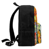 Warm Night College Student Backpack Romantic Hug Couple