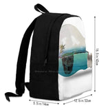 Dark Crow Mystery Backpack Nature Background Effect