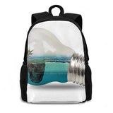 Dark Crow Mystery Backpack Nature Background Effect