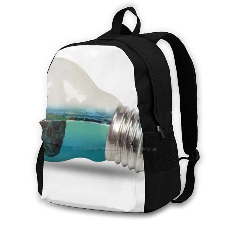 Dark Crow Mystery Backpack Nature Background Effect