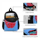 Swirly Fruit Green Pattern Backpack for Men Women
