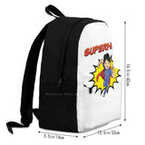 Superhero Nurse Female Caucasian Dark Arrivals Satchel Schoolbag