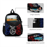 French Flag Volleyball School Bag for Teenage Girls