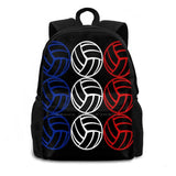 French Flag Volleyball School Bag for Teenage Girls