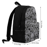 Skull School Bag Big Capacity Backpack Laptop 15 Inch Pirate Caribbean Pirates