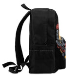Skull Head Robotic 3D Print Backpack Casual Bag