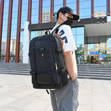 Canvas Backpack Mountaineering Bag Large Capacity Computer Bag