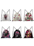 Halloween Skull Shoe Bag Soft Travel Handbag